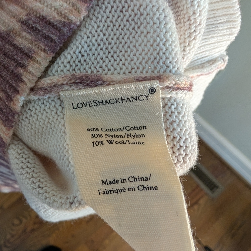 LoveShackFancy Margarita sweater Size Large - Picture 8 of 9